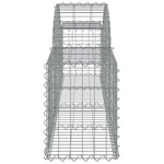 Arched Gabion Baskets 15 pcs 200x30x40/60 cm Galvanised Iron 3146060