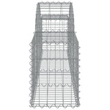 Arched Gabion Baskets 15 pcs 200x30x40/60 cm Galvanised Iron 3146060