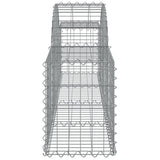 Arched Gabion Baskets 15 pcs 200x30x40/60 cm Galvanised Iron 3146060