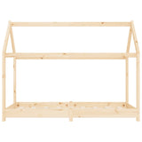 ZNTS Kids Bed Frame Solid Pine Wood 70x140 cm 283346