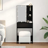 Dressing Table Black Oak 60 x 40 x 140 cm Engineered Wood 862780