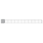 Chicken Cage with Run Light Grey 110x1221x110 cm Galvanised Steel 3189098
