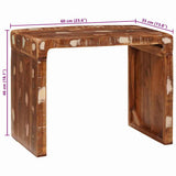 End Table Brown 60 x 35 x 46 cm Solid Reclaim Wood 4104576