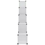 Storage Cube Organiser with 15 Cubes and Doors Transparent PP 340553