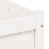 Garden Planters 2 pcs White Solid Wood Pine 837427