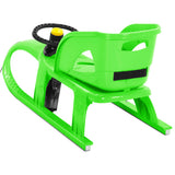 Sledge with Seat and Wheel Green 102.5x40x23cm Polypropylene 93729