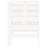 Garden Chairs 2 pcs White 61.5x53x71 cm Solid Wood Pine 825129
