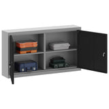 Tool Cabinet with Shelf Black and Grey 100 x 20 x 55 cm 4103471