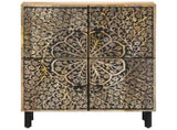 Side Cabinet 60x33x75 cm Solid Wood Mango 358238