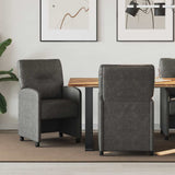 Dining Chairs with Wheels 2 pcs Black 57 x 67 x 95 cm 42017839