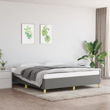 Bed Frame without Mattress Dark Grey 180x200cm Super King Fabric 349870