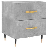 Bedside Cabinet Concrete Grey 40x35x47.5 cm Engineered Wood 827268