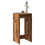 ZNTS Bar Table Old Wood 51x50x103.5 cm Engineered Wood 854425