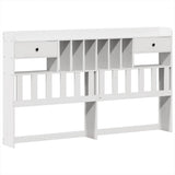 Bed Frame without Mattress White 180x200 cm Super King Solid Wood Pine 3323252