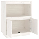 Sideboard White 60x34x75 cm Solid Wood Pine 813521