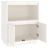 Sideboard White 60x34x75 cm Solid Wood Pine 813521
