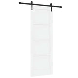 Sliding Door ORKDAL White 78 x 211 cm Solid Pine Wood 3333781