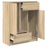 Sideboard with Drawers and Doors Sonoma Oak 73x31x90 cm 861852