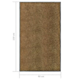 Doormat Washable Brown 90x150 cm 323437