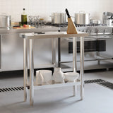 Kitchen Work Table 82.5x30x85 cm Stainless Steel 376451