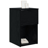 Bed Cabinet 2 pcs Black Oak 29 x 31.5 x 49 cm Engineered Wood 8001100