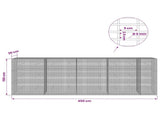 Gabion with 5 mm Wire and 5x2.5 cm Mesh 450x30x150 cm 3463707