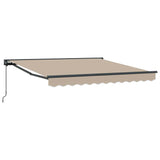 Retractable Awning Manual Beige 300x250 cm Fabric 3330067