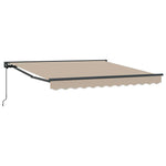 Retractable Awning Manual Beige 300x250 cm Fabric 3330067