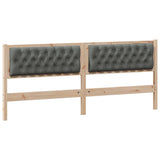 Headboard Other Brown and dark grey 200 cm Solid pine wood 878990