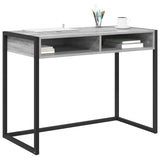 Desk with Storage Grey Sonoma 100 x 50 x 75 cm Engineered Wood 886477