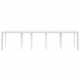 Garden Table White 300 x 100 x 73 cm Poly Rattan 3378522