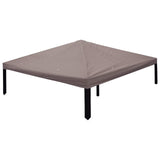 Gazebo Cover with Roof Taupe 300 x 300 cm Polyester and Steel 42029038