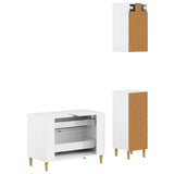 3 Piece Bathroom Cabinet Set ARNHEM High Gloss White 3417769