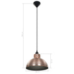 Ceiling Lamps 2 pcs Semi-spherical Copper Colour 242556