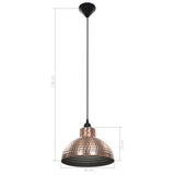 Ceiling Lamps 2 pcs Semi-spherical Copper Colour 242556
