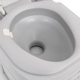 Portable Camping Toilet Grey and White 2212 L HDPE 154405