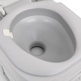 Portable Camping Toilet Grey and White 2212 L HDPE 154405