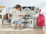 Toy Kitchen with Running Water, Lights, Sounds, Apron and Chef Hat, Water Dispenser, for Ages 3-6 T3398P348125
