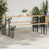 Beer Table Leg 2 pcs Black 39 x 3 x 75 cm Powder-Coated Steel 42001776