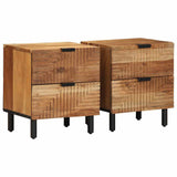 Bedside Cabinets 2 pcs 40x33x46 cm Solid Wood Acacia 4017755