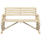 Garden Bench Natural Wood Solid Fir Wood Standard Durable 365103