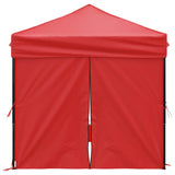 Folding Party Tent with Sidewalls Red 2x2 m 93506