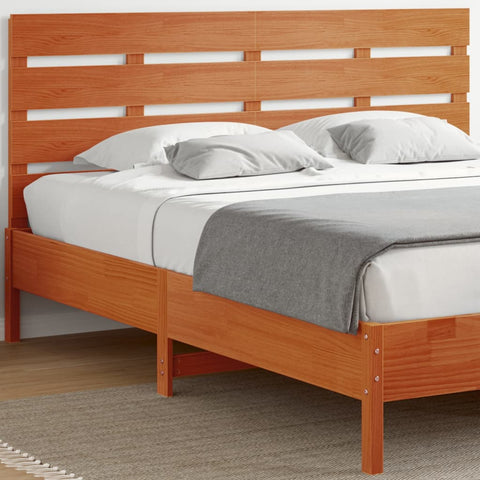 ZNTS Headboard Wax Brown 180 cm Solid Wood Pine 844448