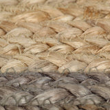 Handmade Rug Jute with Grey Border 240 cm 343604