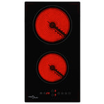 ZNTS Ceramic Hob with 2 Burners Touch Control 3000 W 50783