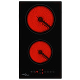 ZNTS Ceramic Hob with 2 Burners Touch Control 3000 W 50783