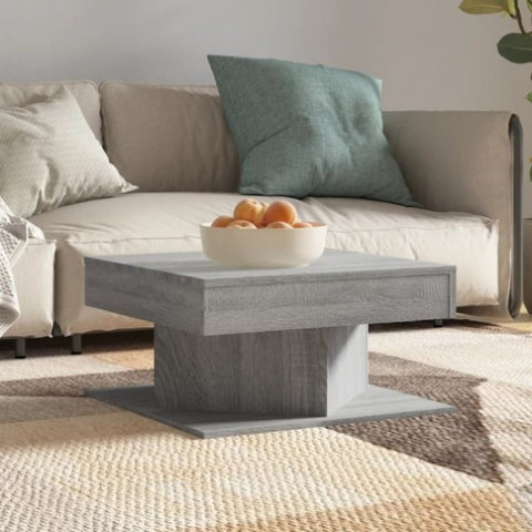 ZNTS Coffee Table Grey Sonoma 57x57x30 cm Engineered Wood 815943