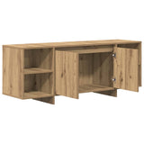 TV Cabinet Artisan Oak 130x35x50 cm Engineered Wood 856789
