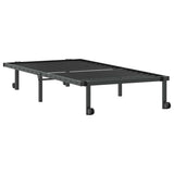 Bed Frame without Mattress Foldable Black 90x200 cm Steel 4103960