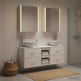 Bathroom Cabinet Set 5 pcs White Engineered Wood 3406687